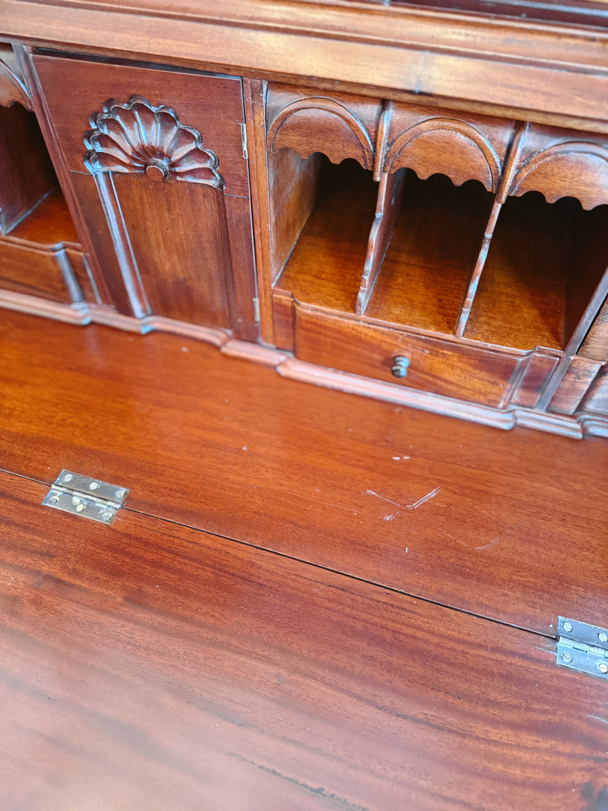 Reproduction Updyke Blockfront Mahogany Winterthur Desk