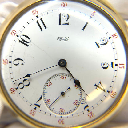 Tiffany Antique 18K Gold 12s Pocket Watch