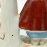 Vintage German Figurines of Children with Trees (Pair)