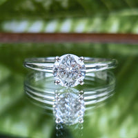 Karlan & Bleicher 14K White Gold 1.13ct Diamond Solitaire Engagement Ring