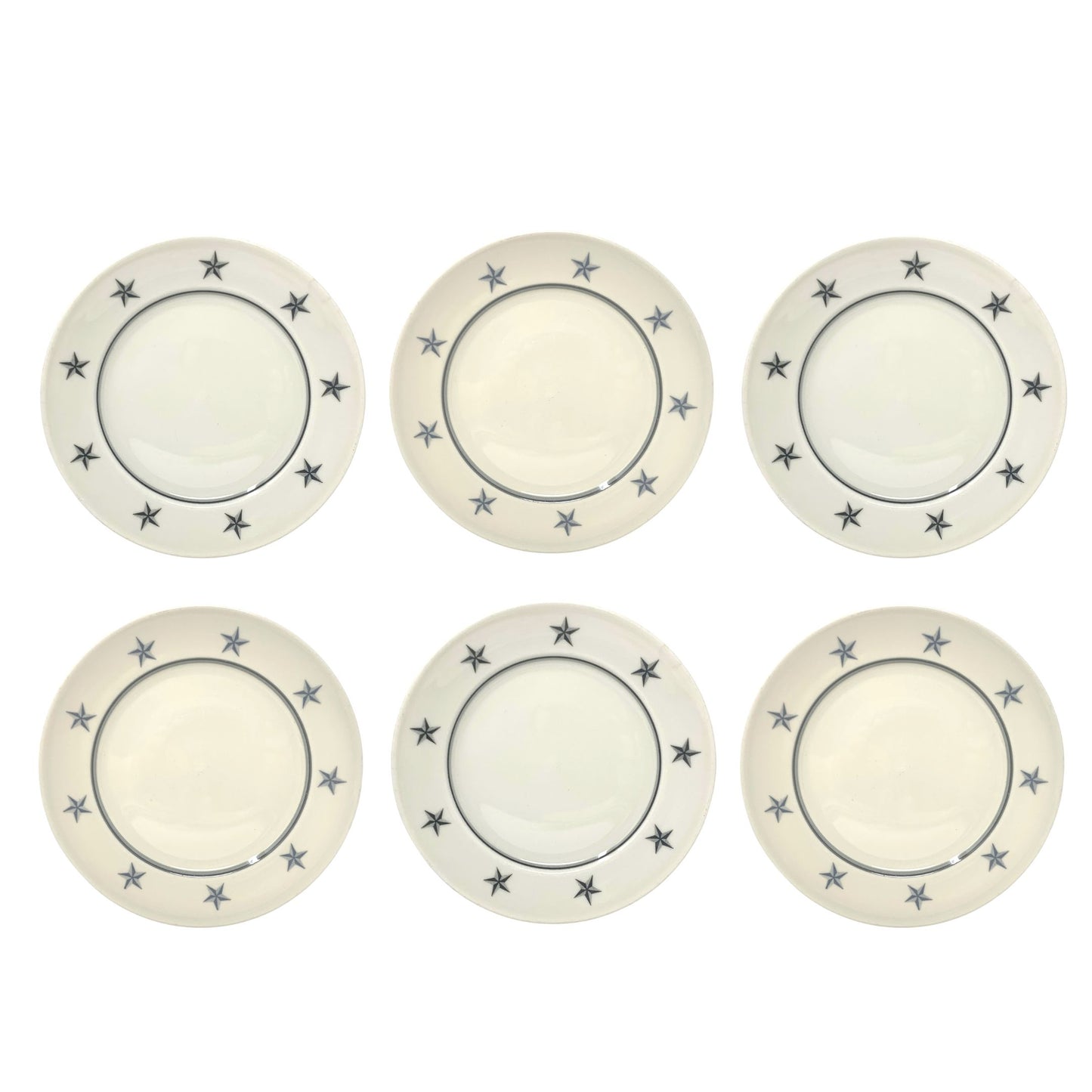 SS United States Lamberton Sterling China Fish/Salad Plates (6)