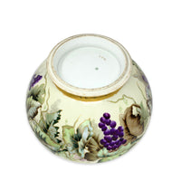 Large JP Limoges Hand-Painted Signed Porcelain Punchbowl