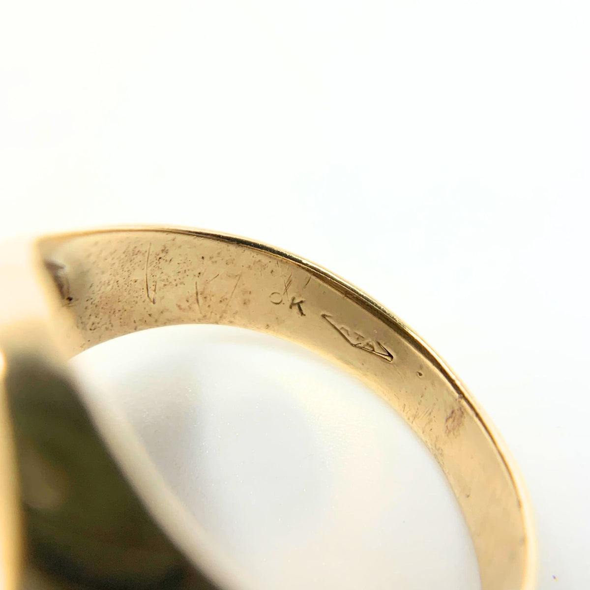 10K Gold Vintage Men’s Tiger Eye Ring - Size 10