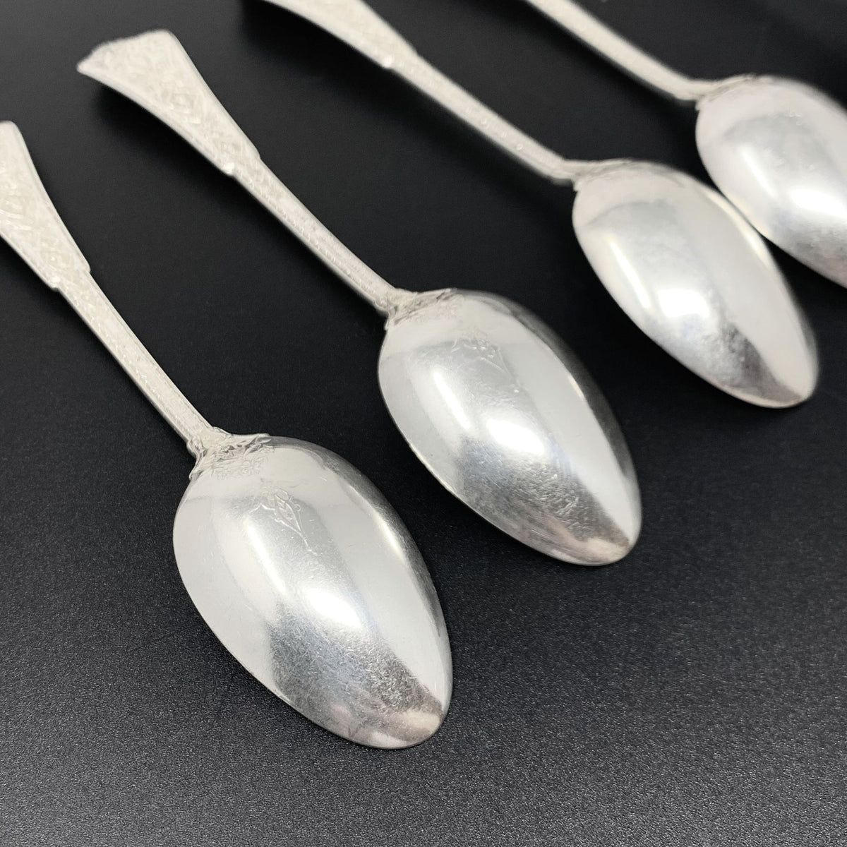 Tiffany & Co. "Persian" Monogrammed Sterling Teaspoons (6)