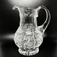 Bohemian Cut Crystal 9" Pitcher