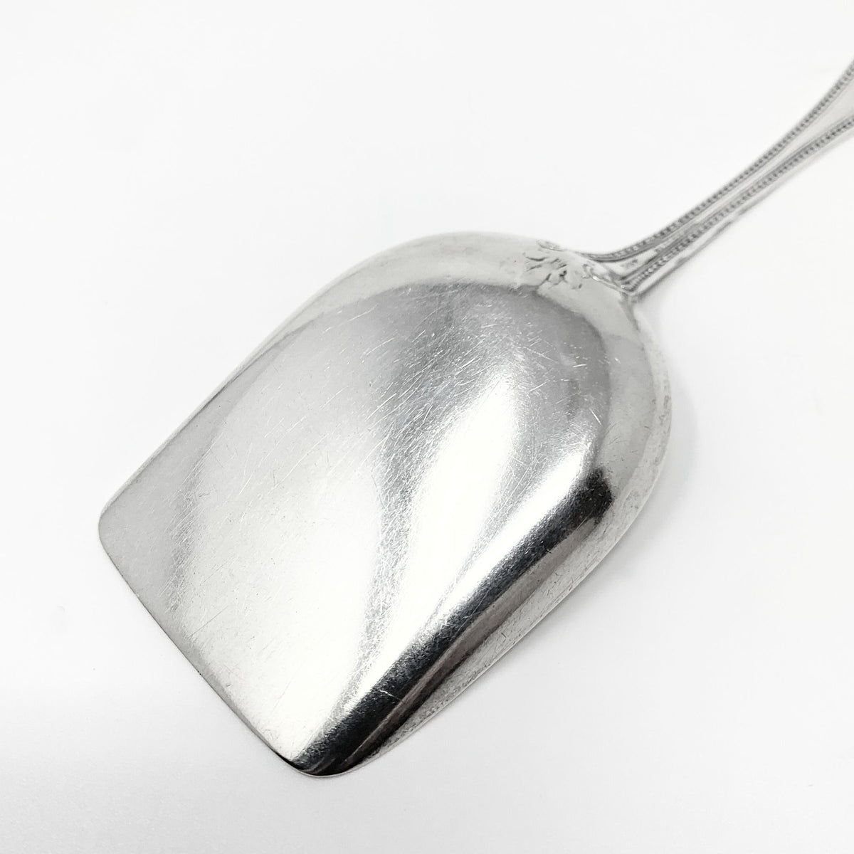 George Sharp for Bailey & Co. Coin Silver Strawberry Scoop, Monogrammed