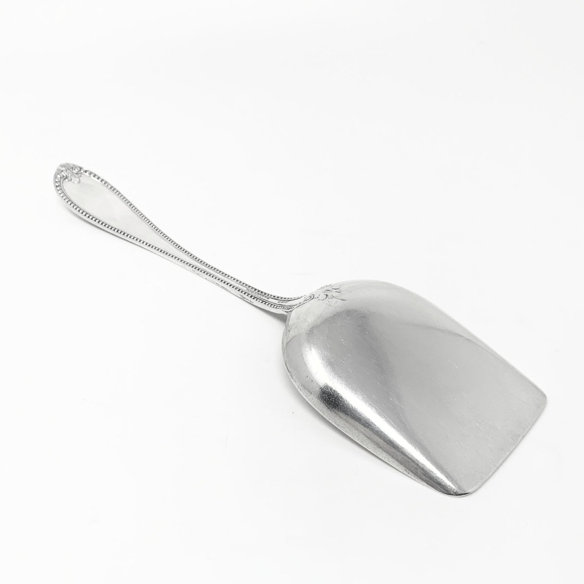 George Sharp for Bailey & Co. Coin Silver Strawberry Scoop, Monogrammed