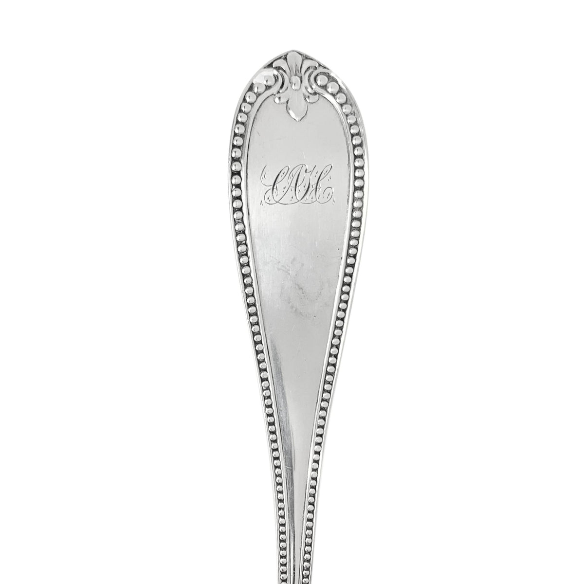 George Sharp for Bailey & Co. Coin Silver Strawberry Scoop, Monogrammed