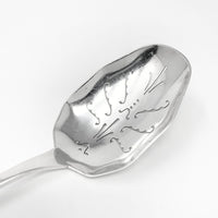 C. Klestrup Danish Silver Slotted Serving Spoon, Monogrammed