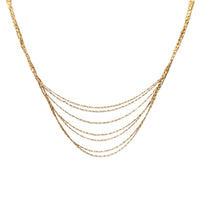 Italian 14K Gold Multi-Strand 18" Necklace