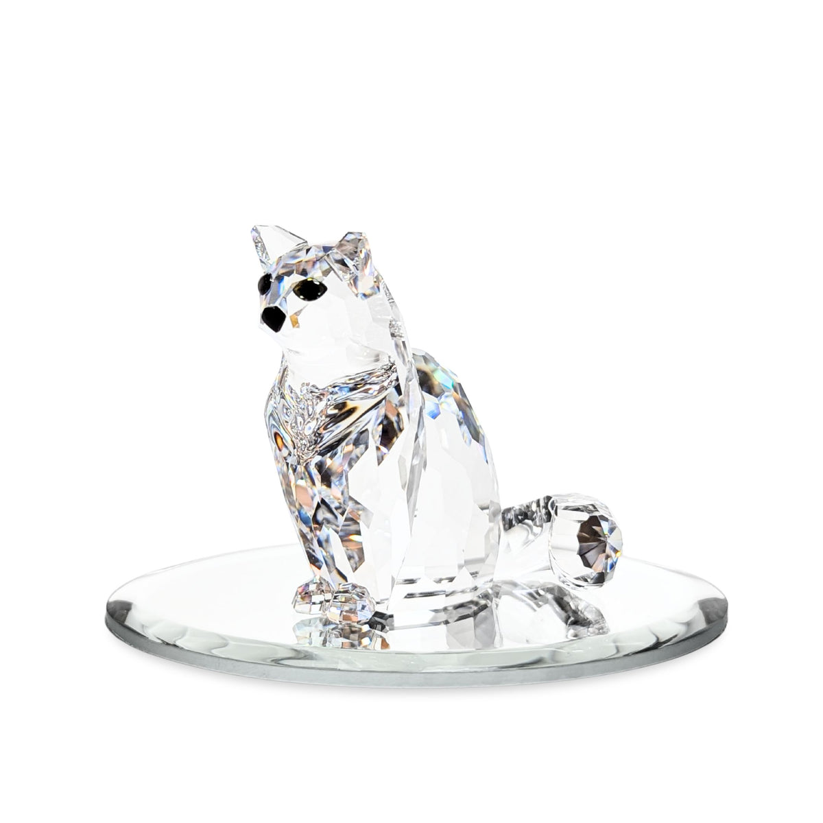 Swarovski Crystal Sitting Cat Figurine (Box & COA)