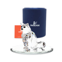 Swarovski Crystal Sitting Cat Figurine (Box & COA)