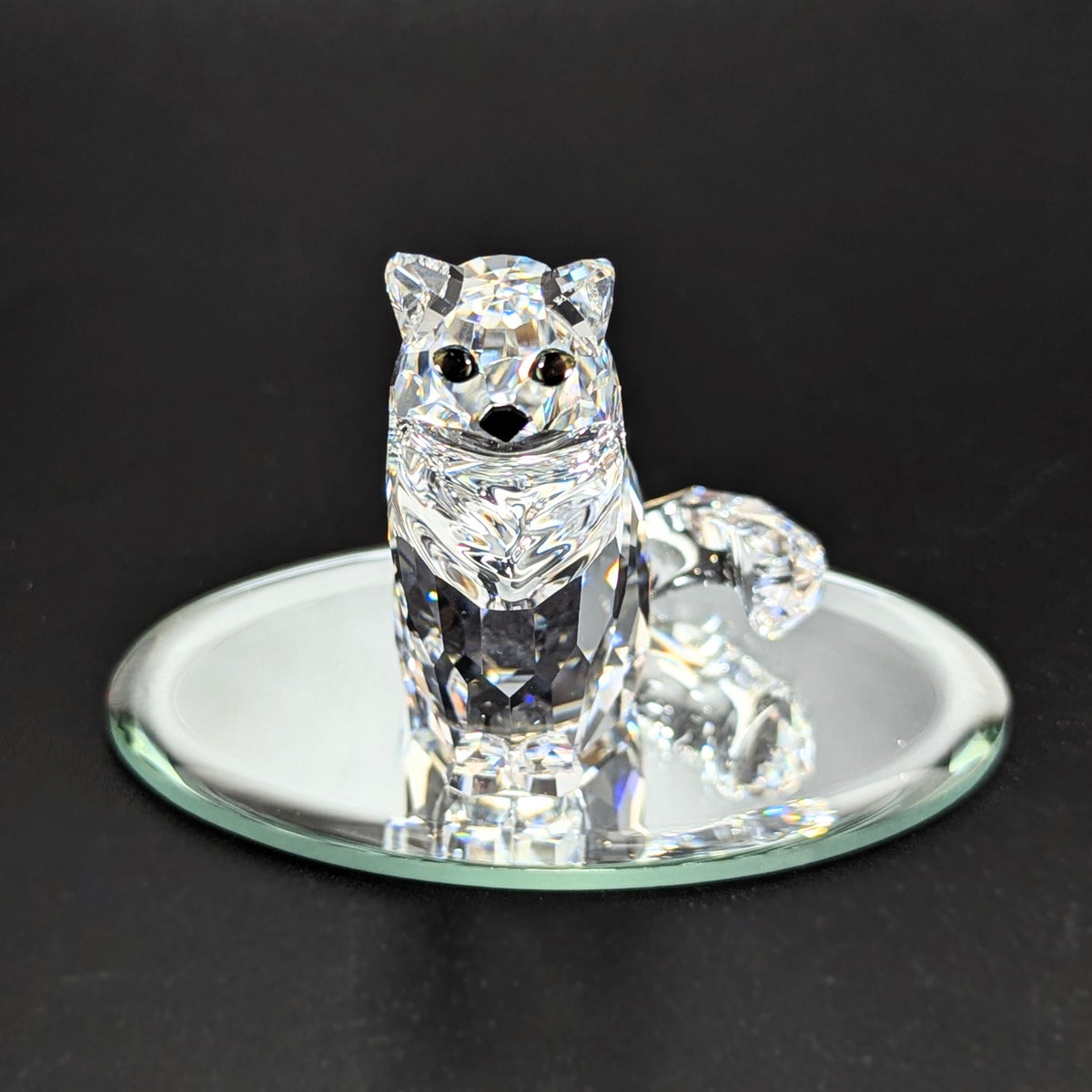 Swarovski Crystal Sitting Cat Figurine (Box & COA)