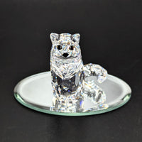 Swarovski Crystal Sitting Cat Figurine (Box & COA)