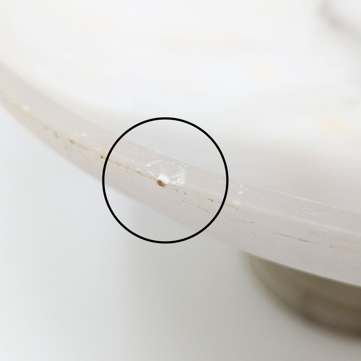 Vintage Natural Alabaster 12" Console Compote Bowl