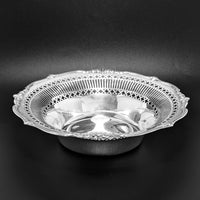 Sterling Silver 9” Pierced Bowl
