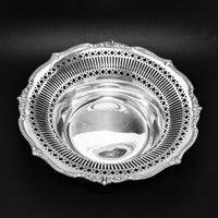 Sterling Silver 9” Pierced Bowl