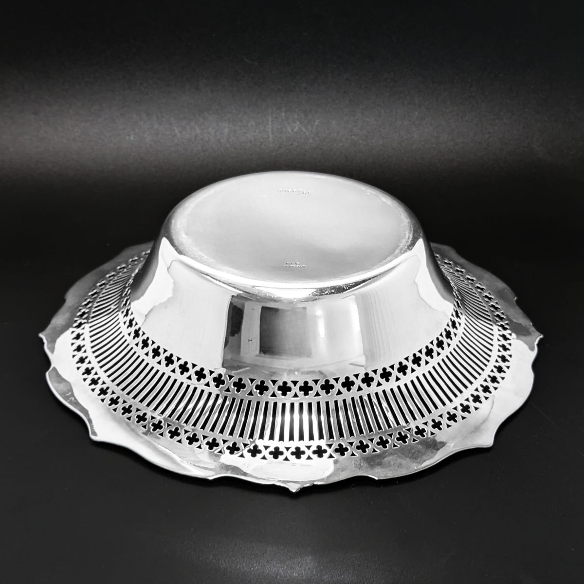 Sterling Silver 9” Pierced Bowl