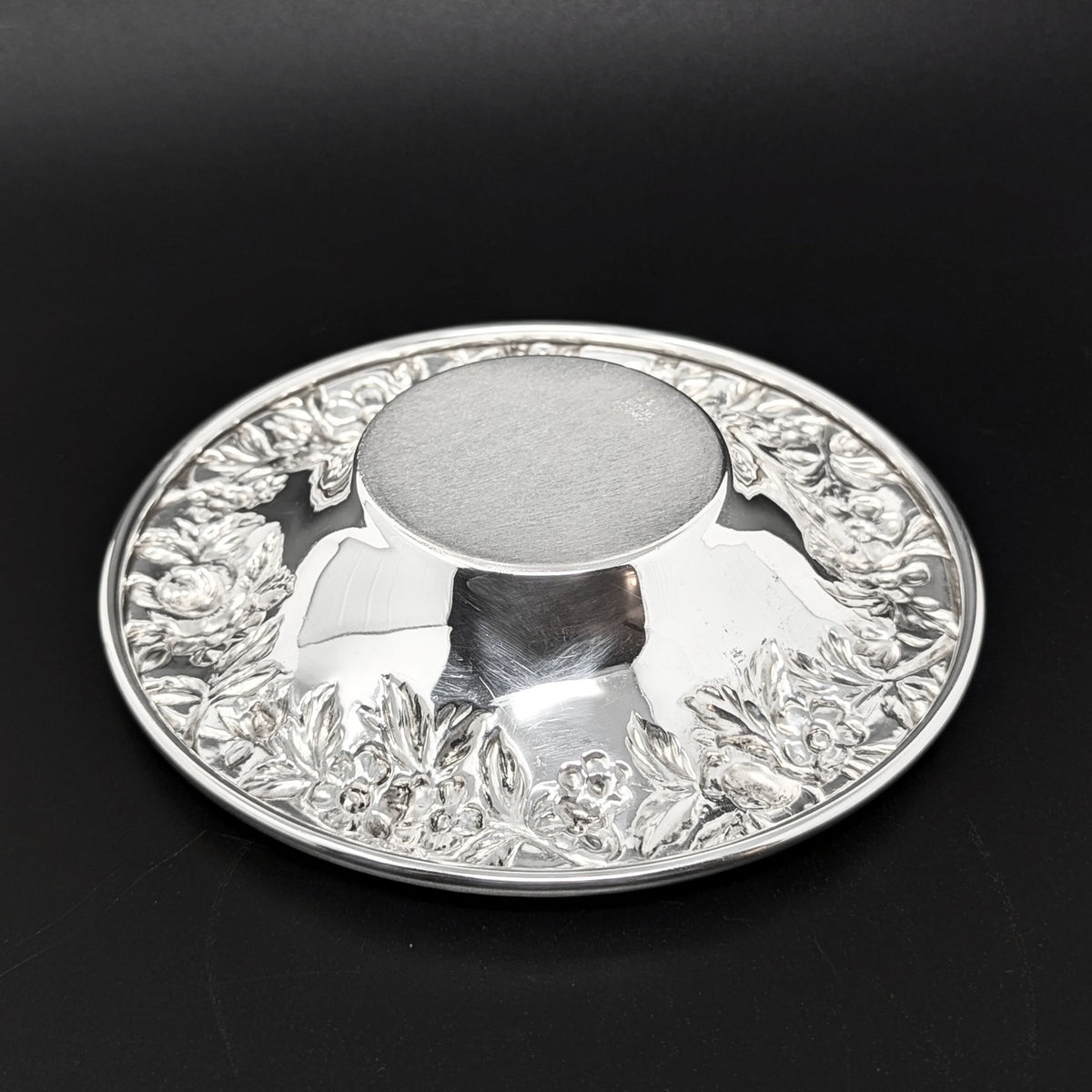 Kirk & Son Sterling Silver Repousse Candy Dish