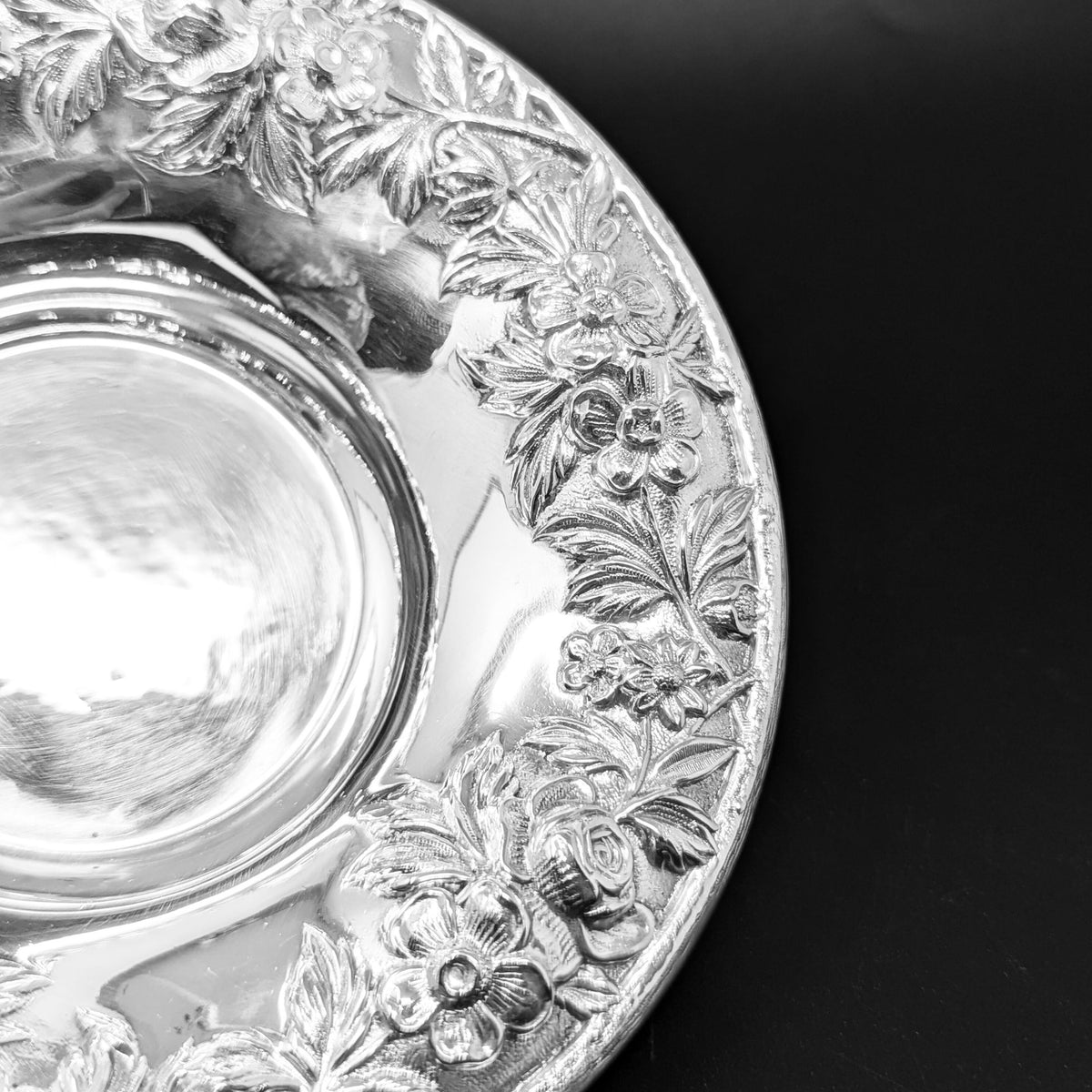 Kirk & Son Sterling Silver Repousse Candy Dish