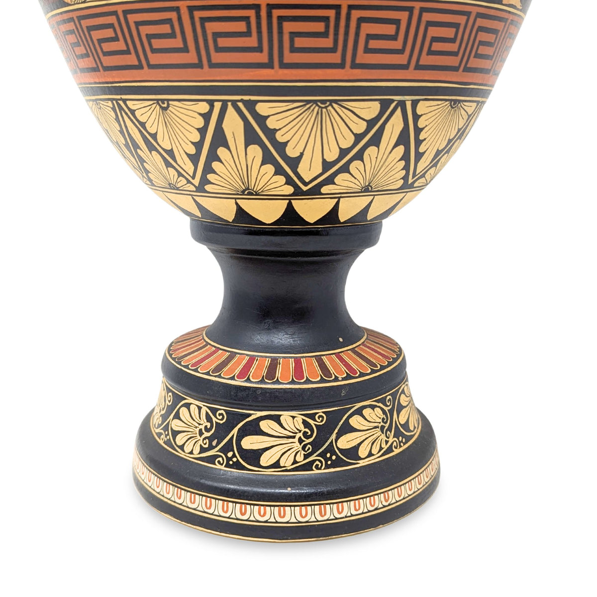 Artist Signed Museum Replica 21" Hercules & Athena Greek Terracotta Amphora