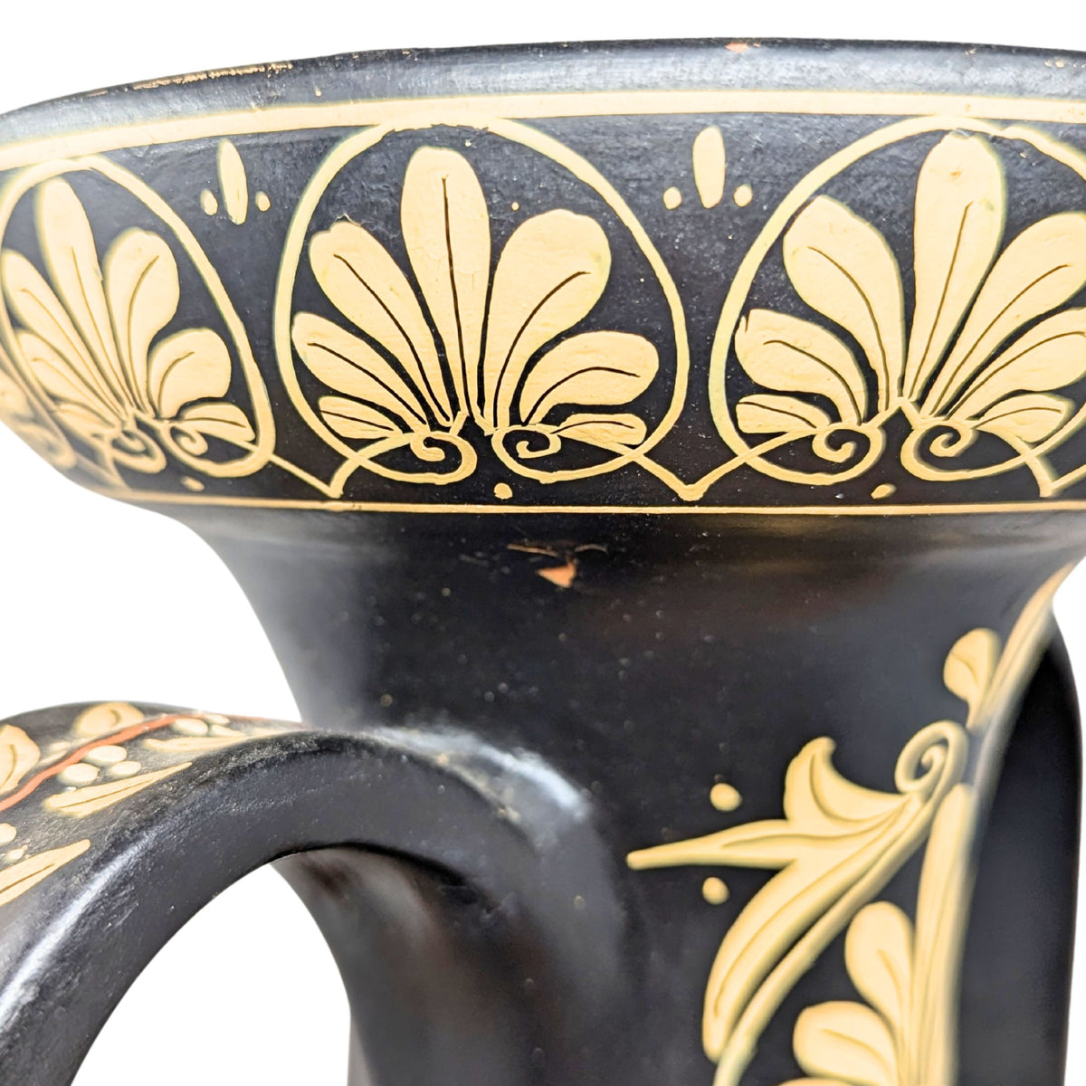 Artist Signed Museum Replica 21" Hercules & Athena Greek Terracotta Amphora