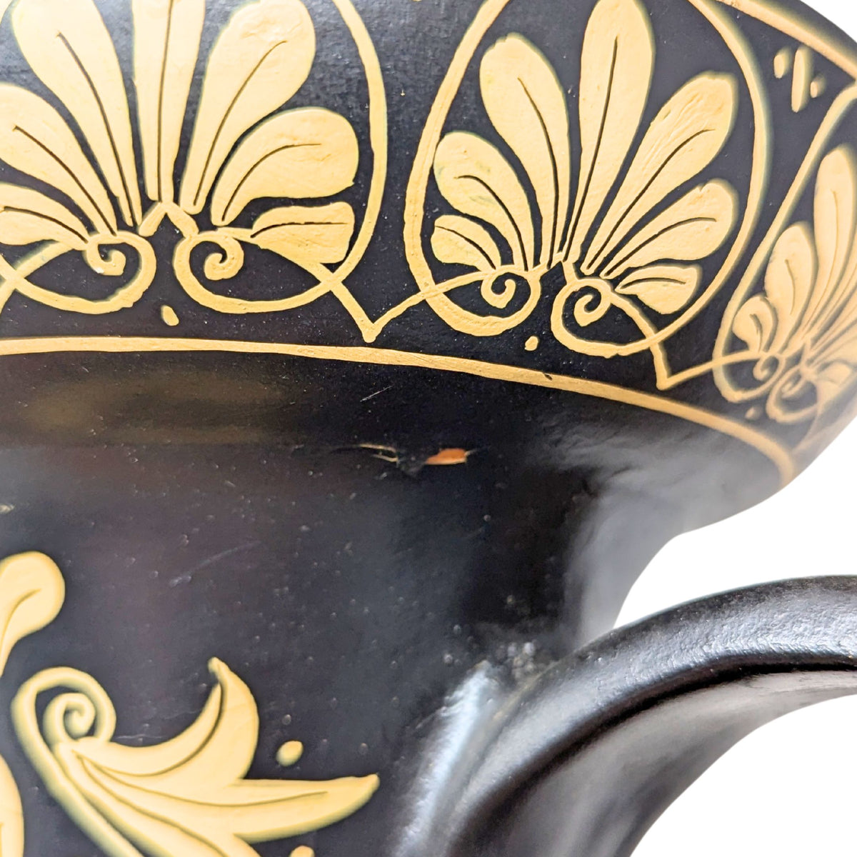 Artist Signed Museum Replica 21" Hercules & Athena Greek Terracotta Amphora