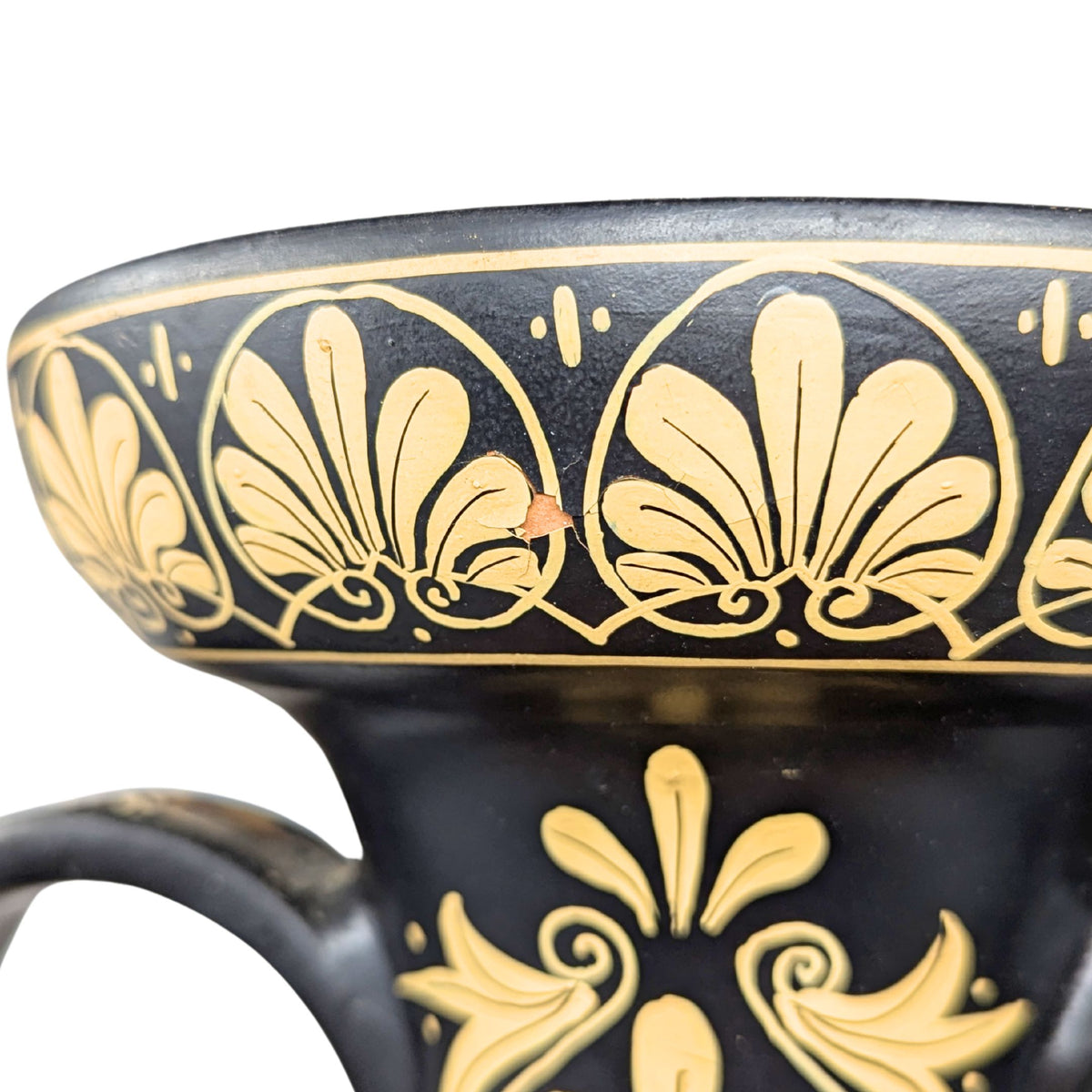 Artist Signed Museum Replica 21" Hercules & Athena Greek Terracotta Amphora