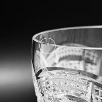 Set of 10 Vintage Fine Cut Crystal Wine Glasses, "R" Monogram