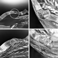 Heavy Cut Glass Bowl W/ Wheat, Bird and Flower Motifs, c. 1900