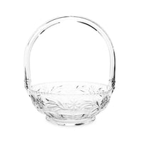 Antique Heisey Glass "Daisy & Leaves" Basket