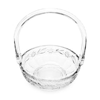 Antique Heisey Glass "Daisy & Leaves" Basket