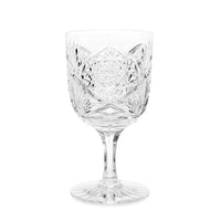 J. Hoare & Co. Signed ABP Cut Glass Water Goblet