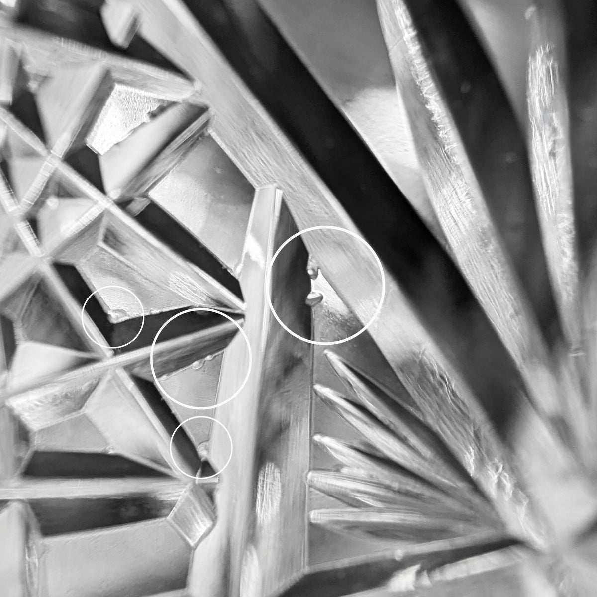 J. Hoare & Co. Signed ABP Cut Glass Water Goblet