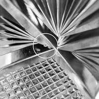 J. Hoare & Co. Signed ABP Cut Glass Water Goblet