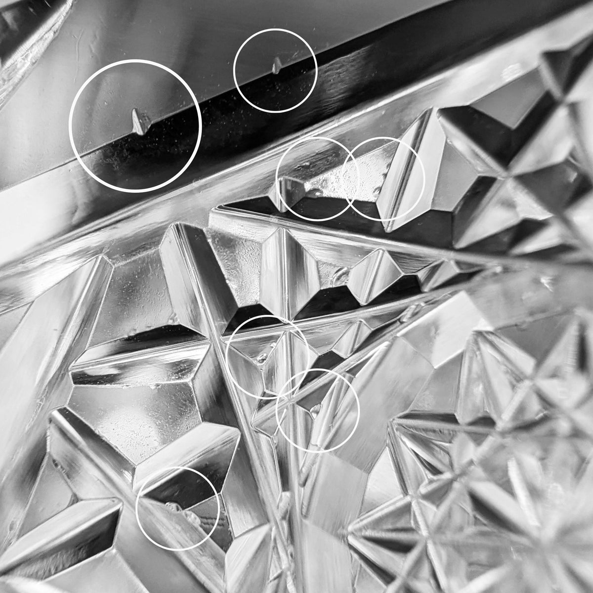 J. Hoare & Co. Signed ABP Cut Glass Water Goblet