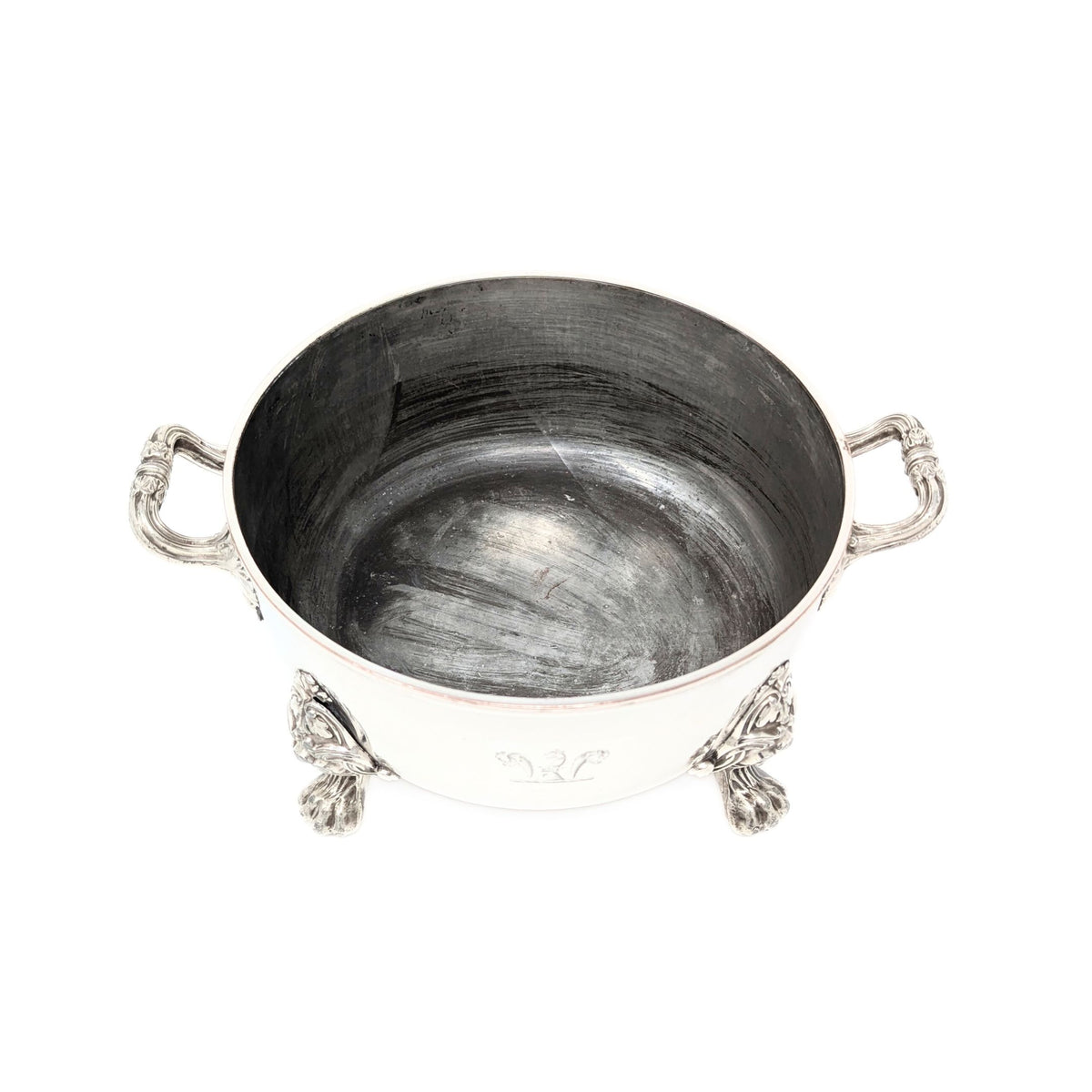 Old Sheffield Plate Souffle Dish with Liner, Early 19th C
