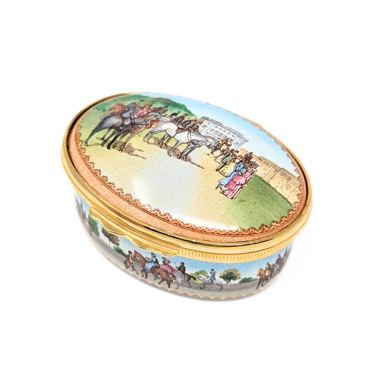 Halcyon Days "Tercentenary of Rotten Row" Ltd. Edition Enameled Trinket Box