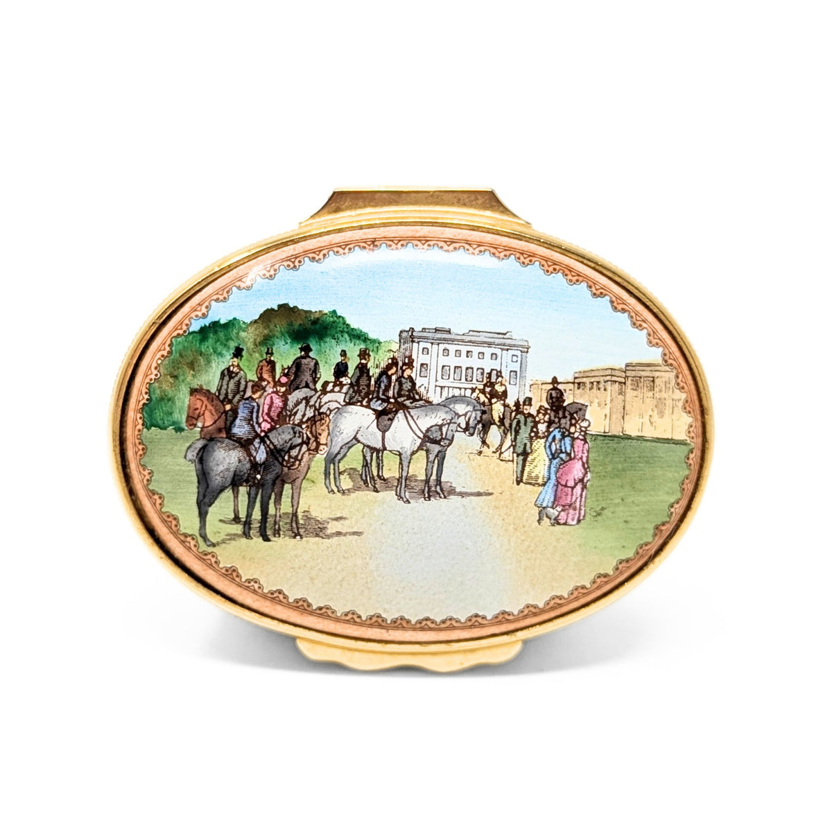 Halcyon Days "Tercentenary of Rotten Row" Ltd. Edition Enameled Trinket Box