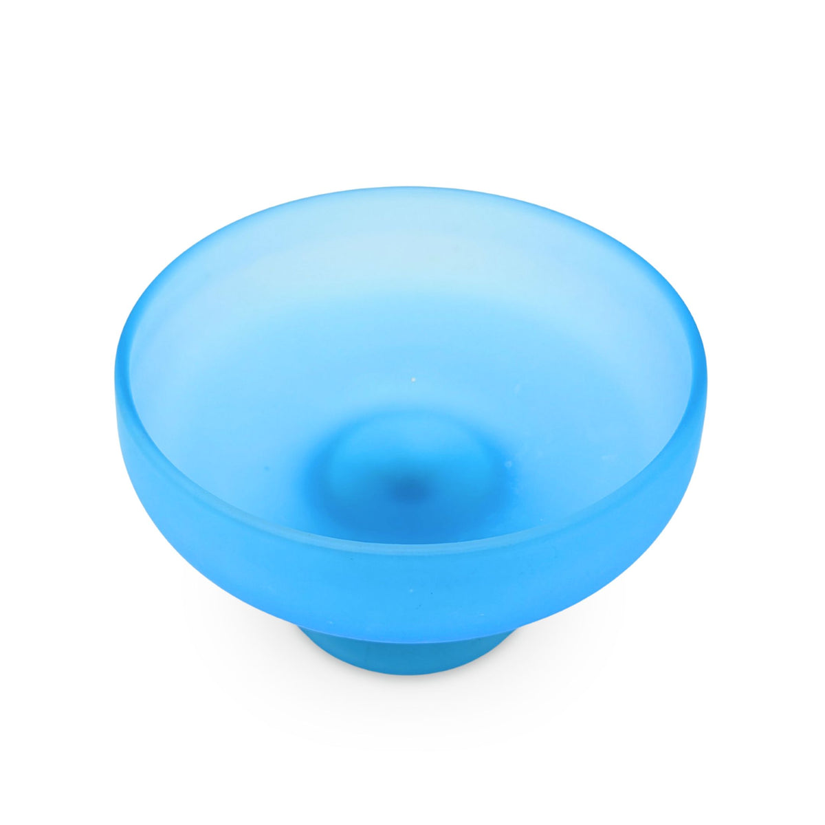 Tiffin Sky Blue Satin Glass Footed Candy Dish