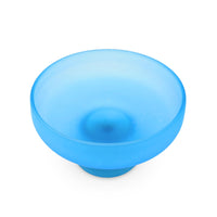 Tiffin Sky Blue Satin Glass Footed Candy Dish
