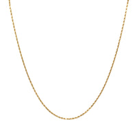 14K Gold 2.2mm Diamond Cut 20” Rope Necklace