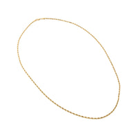 14K Gold 2.2mm Diamond Cut 20” Rope Necklace