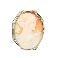 14K Gold Antique Cameo Pendant/Brooch