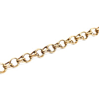 10K Gold 7" Charm Link Bracelet