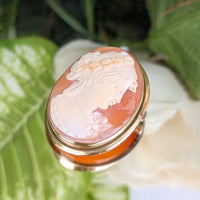 18K Gold Cameo Pin/Pendant