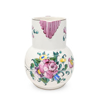 French Faience Floral Pitcher