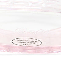 Longaberger Collectors Club 2005 Pink Glass Crocus Basket w/ Original Box