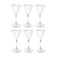 Vintage Sheffield Silverplate Wine Goblets (6)