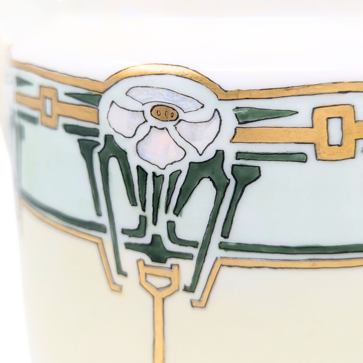 KPM Germany Signed Arts & Crafts 10" Lidded Pitcher